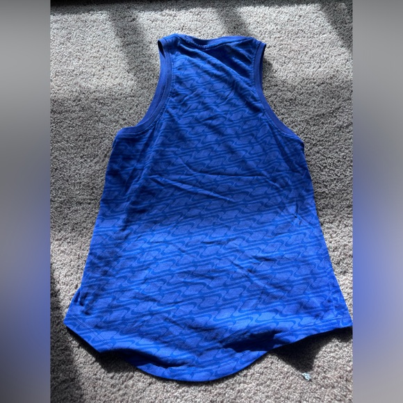 Nike Embroidered Dri-FIT Icon Clash Women's High-Neck Training Tank Blue - Picture 3 of 5